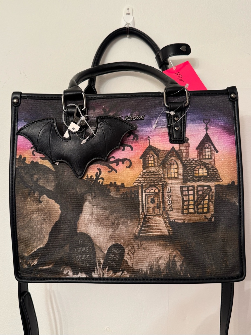 Betsey Johnson Haunted House Tote Bag - Halloween